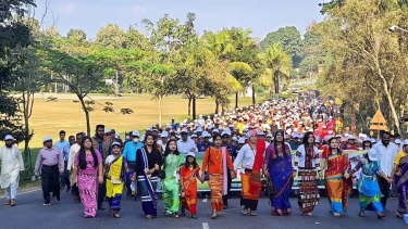 রাঙ্গামাটিতে পার্বত্য চট্টগ্রাম শান্তি চুক্তির বর্ষপূর্তিতে জেলা পরিষদের বর্ণাঢ্য আয়োজন