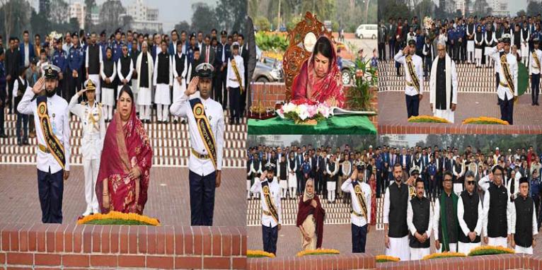 দ্বাদশ জাতীয় সংসদের স্পীকার পুনঃনির্বাচিত হওয়ায়  জাতীয় স্মৃতিসৌধে স্পীকারের শ্রদ্ধাঞ্জলী