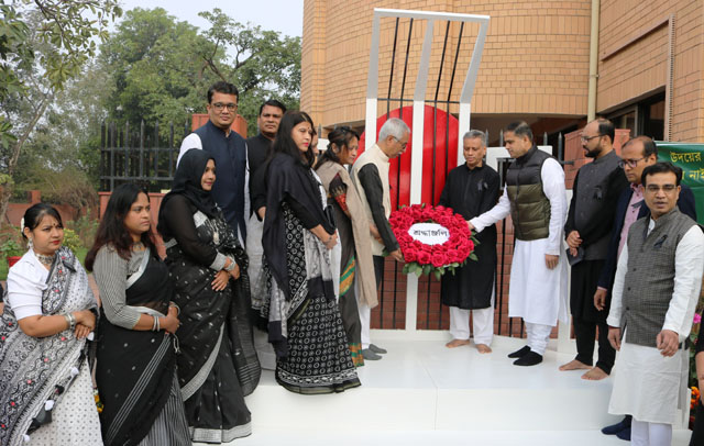 নয়াদিল্লিতে বাংলাদেশ মিশনে আন্তর্জাতিক মাতৃভাষা দিবস পালিত