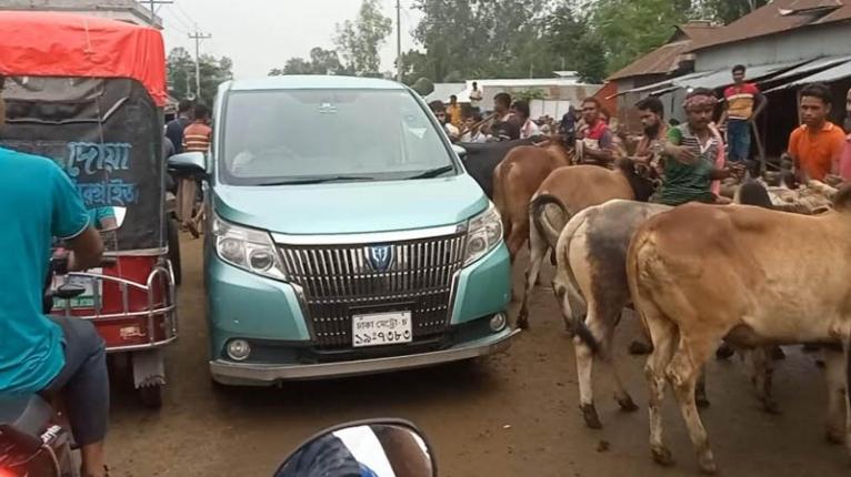 মহাসড়ক দখল করে গরুর হাট, ট্র্যাকের চাপায়  নিহত কিশোর