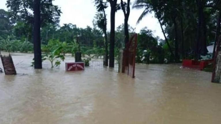 তিনদিনের টানা বর্ষণে বান্দরবানের নিম্নাঞ্চল প্লাবিত