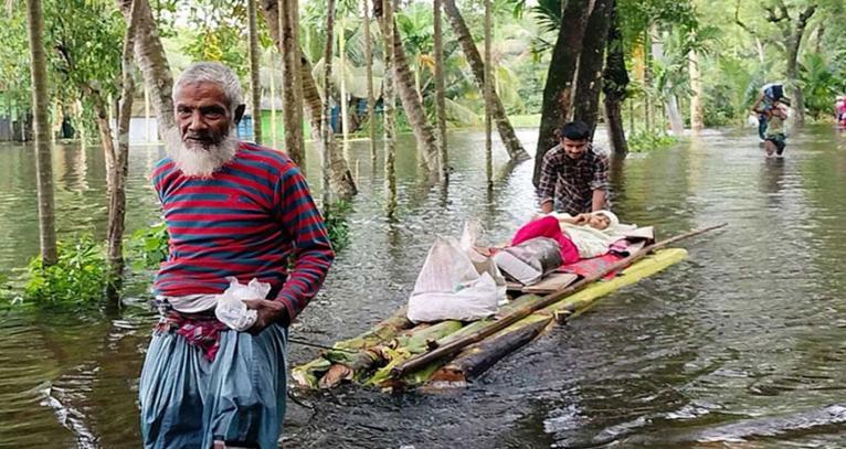 বন্যায় মৃত্যু বেড়ে ৫৪, ক্ষতিগ্রস্ত প্রায় ৫৫ লাখ মানুষ