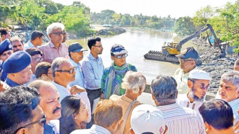 ভবদহ জলাবদ্ধতা নিরসনে স্থায়ী সমাধানের আশ্বাস দিয়েছেন রিজওয়ানা হাসান