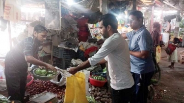 নড়াইলে শীত কালীন সবজি বাজারে আসায় দাম কমছে