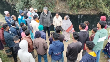 হবিগঞ্জে শিল্পবর্জ্য দূষণে ক্ষতিগ্রস্ত এলাকা পরিদর্শন ও পথসভা অনুষ্ঠিত