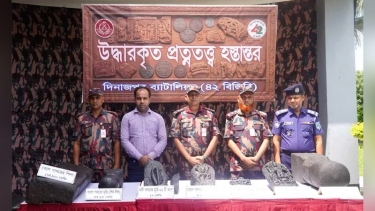 দিনাজপুরে উদ্ধার প্রাচীন পুরাকীর্তি প্রত্নতত্ত্ব অধিদপ্তরে হস্তান্তর