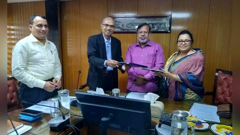 মৎস্য ও প্রাণিসম্পদ খাতে জলবায়ু সহনশীলতা বাড়াতে মন্ত্রণালয়ের সাথে আইসিসিসিএডির সমঝোতা স্মারক সই