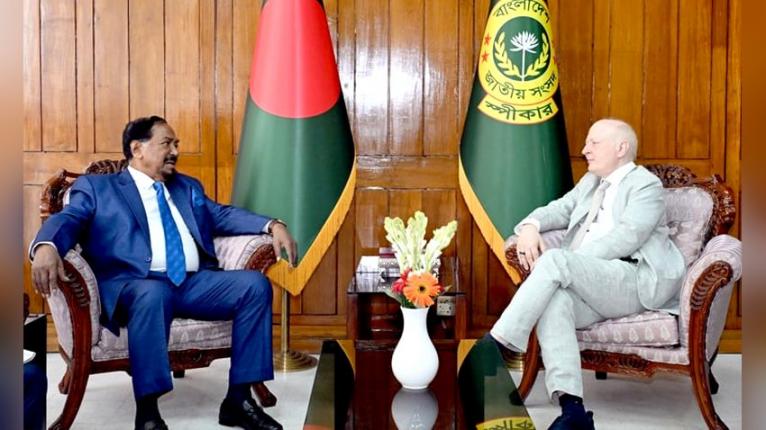 স্পিকারের সাথে ঢাকায় নিযুক্ত জার্মান রাষ্ট্রদূতের সাক্ষাৎ