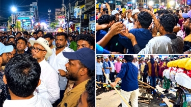 নগরবাসীর স্বস্তি ফেরাতে নারায়ণগঞ্জে হকার উচ্ছেদ অভিযানে তুলকালাম: নাসিক প্রশাসককে অবরুদ্ধের চেষ্টা, ধস্তাধস্তি