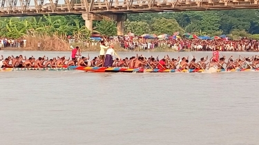 মধুখালীতে  নৌকা বাইচ ও মাদকবিরোধী কনসার্ট অনুষ্ঠিত