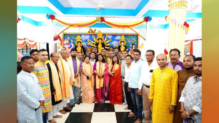 চুয়াডাঙ্গায় শান্তিপূর্ণ পরিবেশে মহানবমী উদযাপন