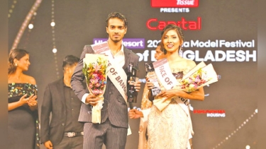‘ফেস অব বাংলাদেশ’ খেতাব জিতলেন আফসানা ও আদিত